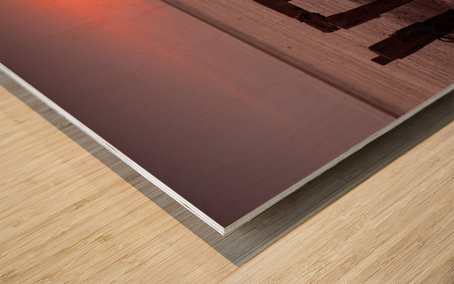 Grasping the Sun Wood print