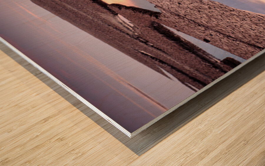 Snettisham Salt Marsh Impression sur bois