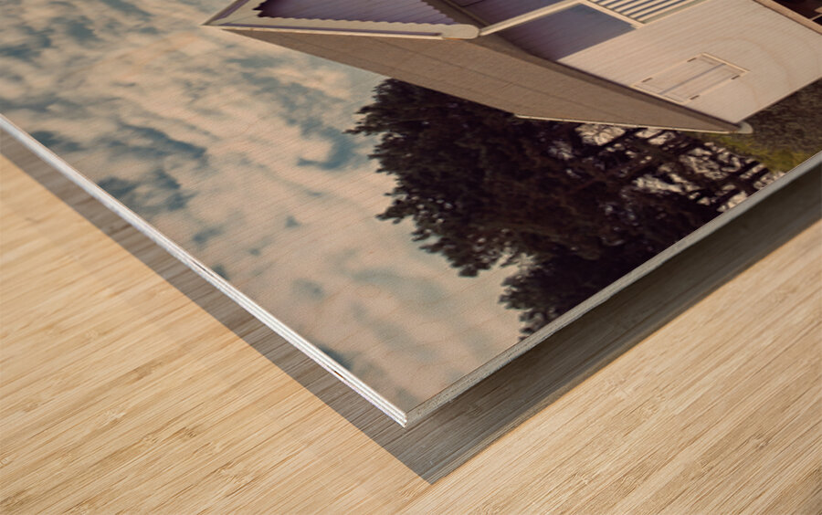 Hunstanton Beach Huts Wood print