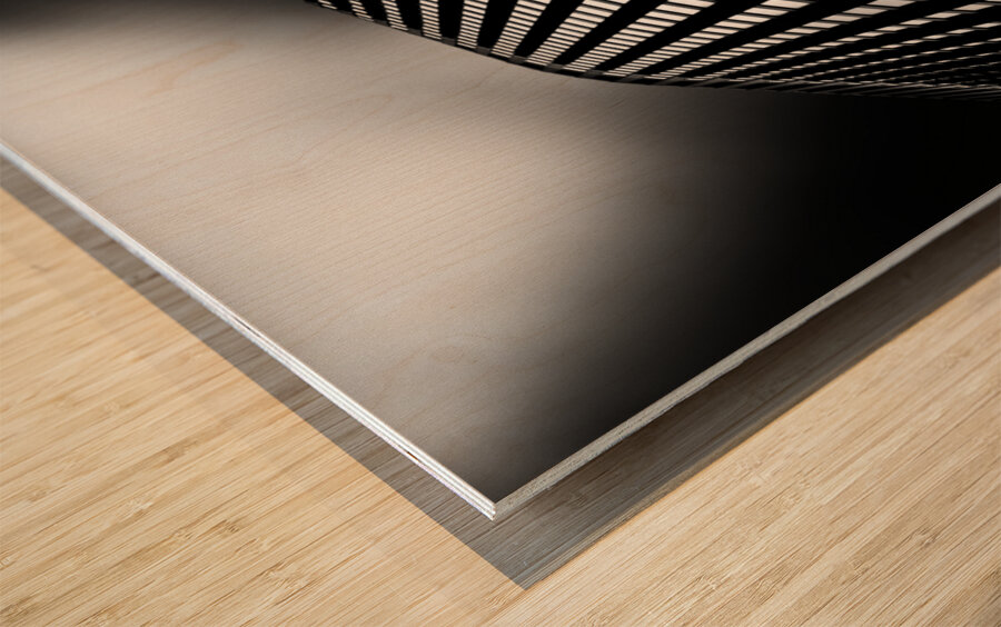 Lines of Learning Wood print