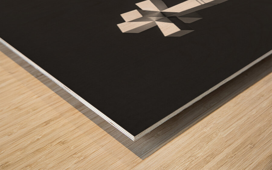 Buksnes Cross Impression sur bois