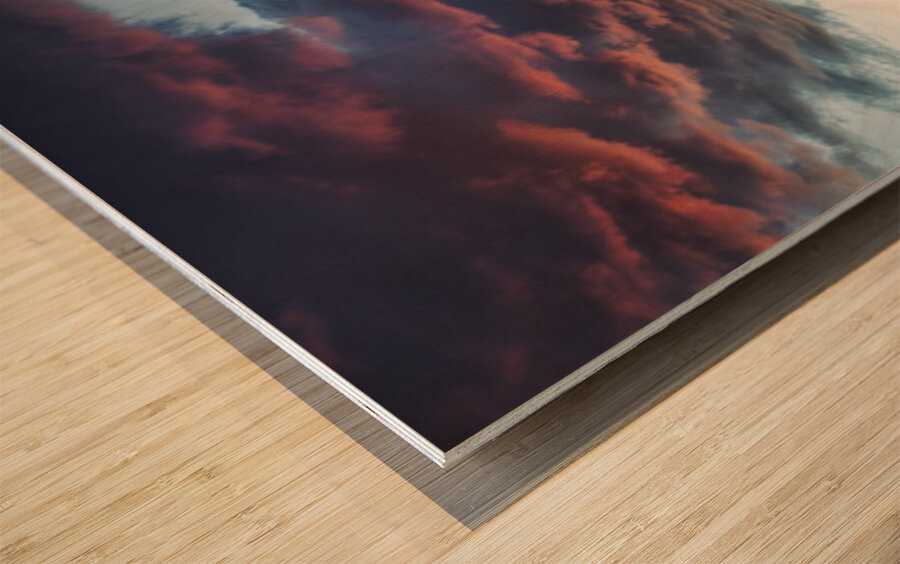 Canyon Sunset Wood print