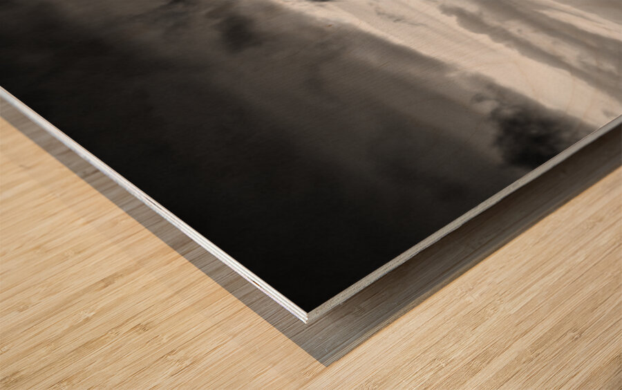 Days End at Hvammstangi Wood print