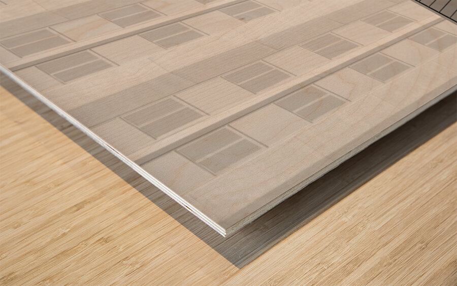 Tropicana Shapes I Wood print