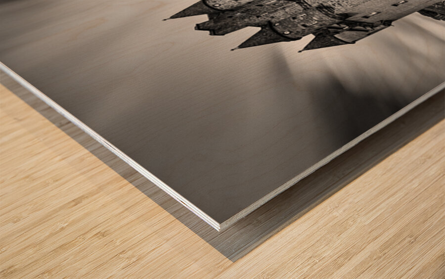 Clouds Over Castle Fraser Impression sur bois