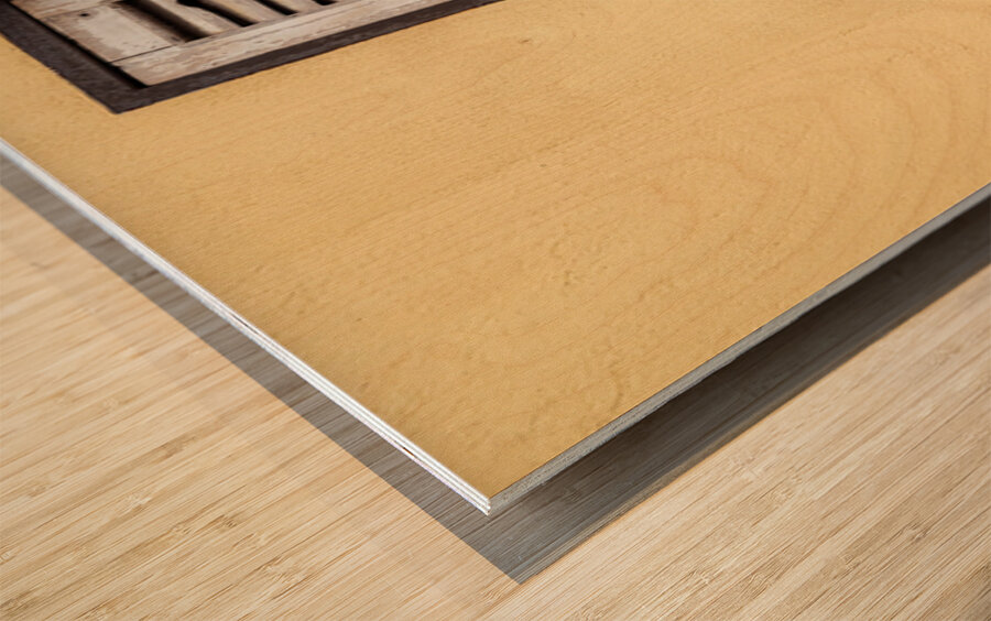 Ipoh Girl and Shutter Impression sur bois