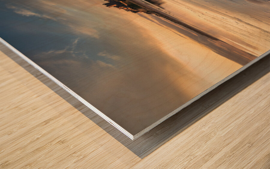 Bamburgh Castle at Dawn Wood print