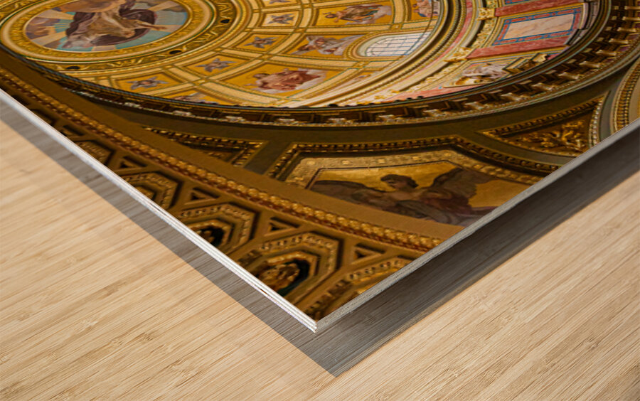 St. Stephens Basilica Ceiling Wood print