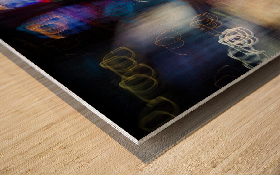 Times Square Wood print