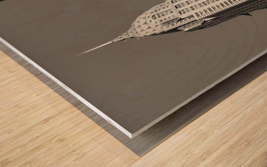 Chrysler in Morning Sun Impression sur bois