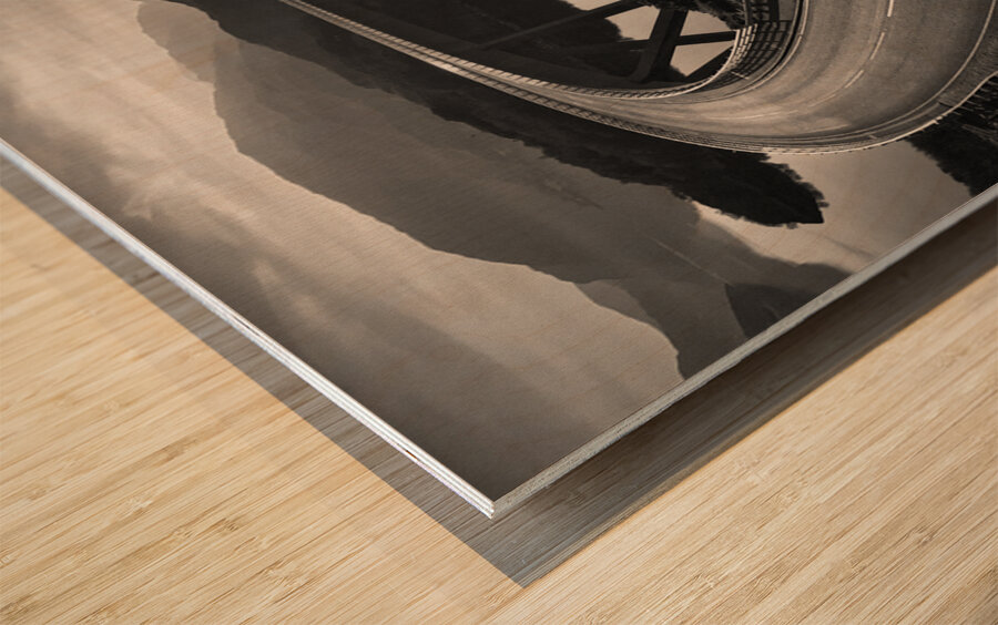 Kylesku Bridge Arc Wood print