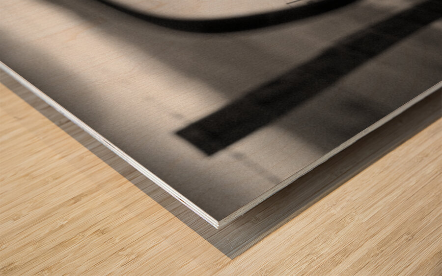 Rearview Rainbow Wood print