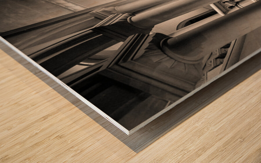 Penrhyn Castle Staircase Wood print