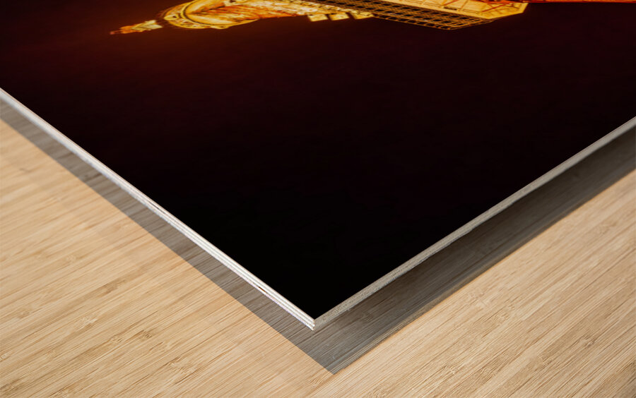 Tokyo Tower at Night Impression sur bois