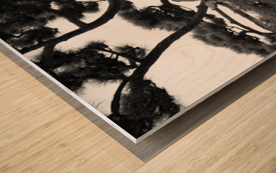 Kokyo Gaien Branches Impression sur bois