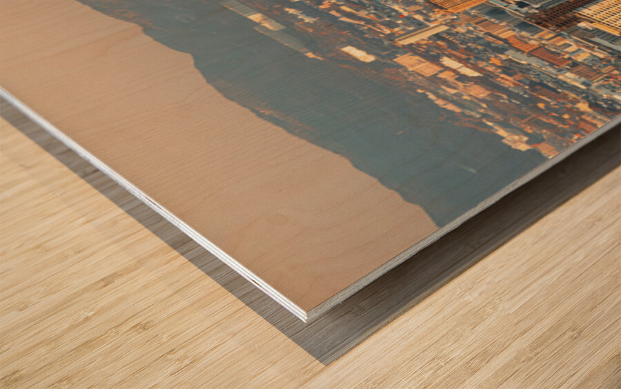 Osaka View Wood print