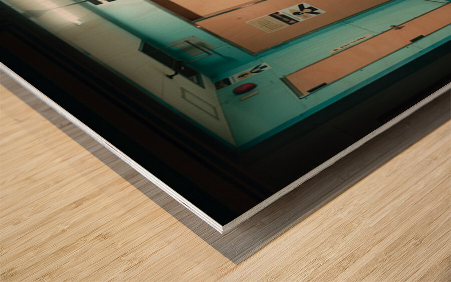 Osaka Parking Entrance Wood print