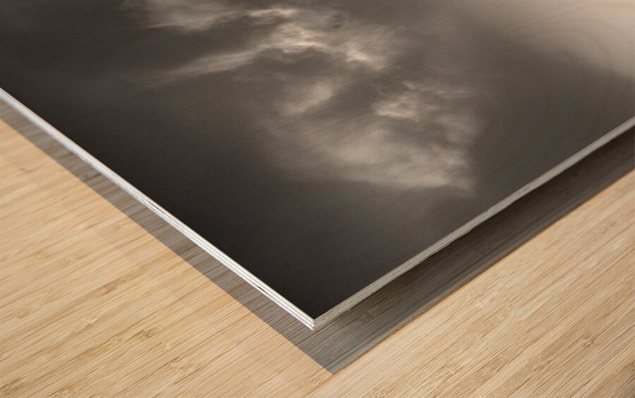 Storm Over Islay Wood print