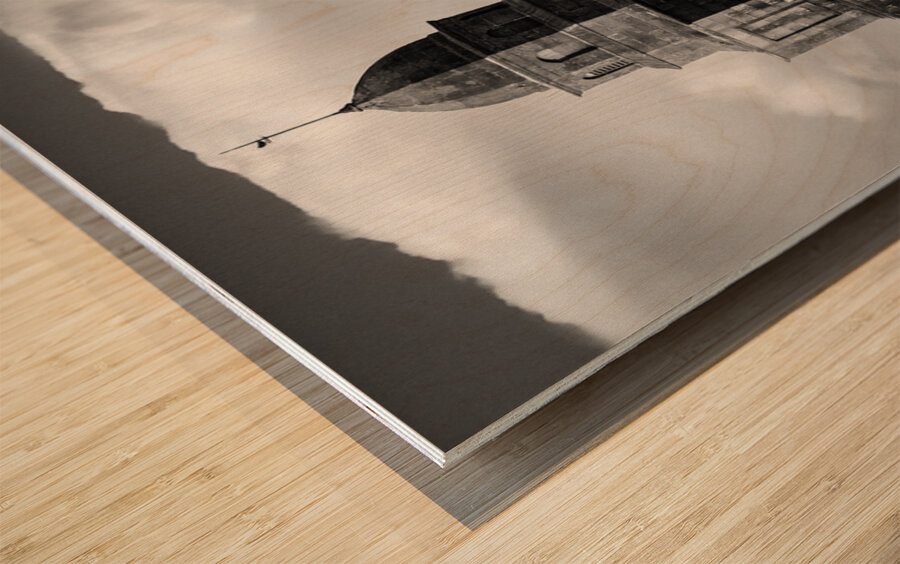 Bowmore Round Church Wood print