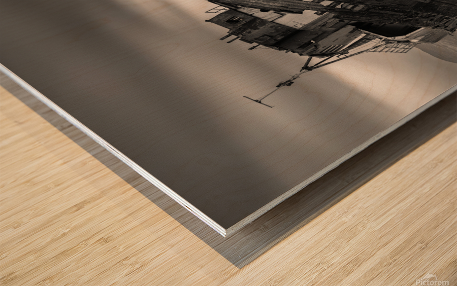 Old Boat of Caol Wood print