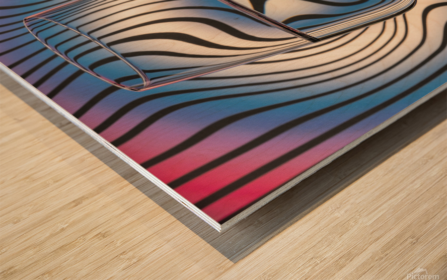 Waves Glass Impression sur bois