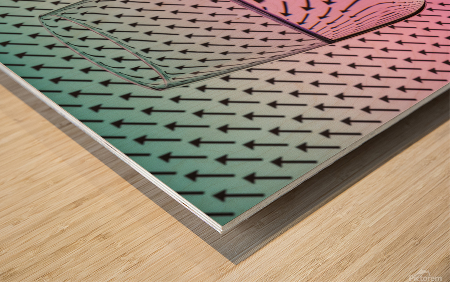 Arrows Glass Wood print