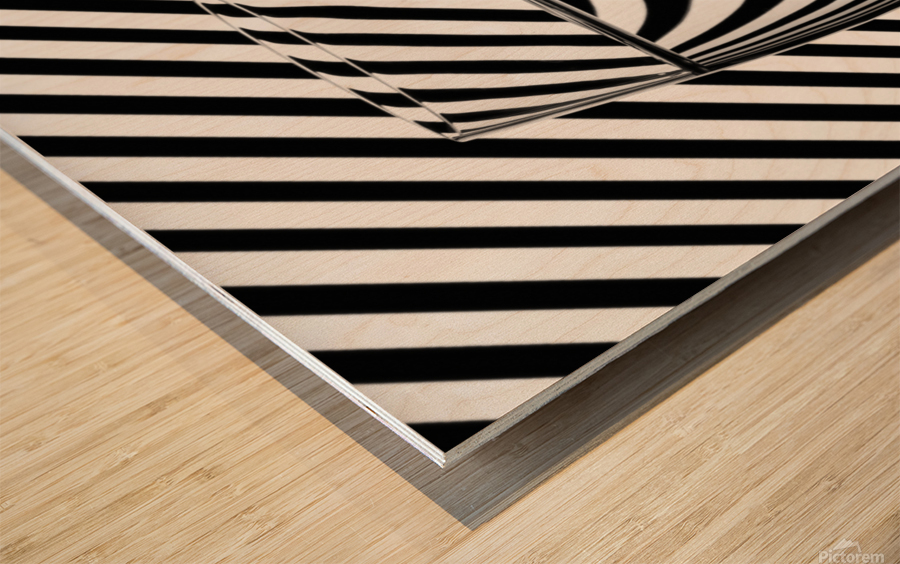 Striped Glass Wood print
