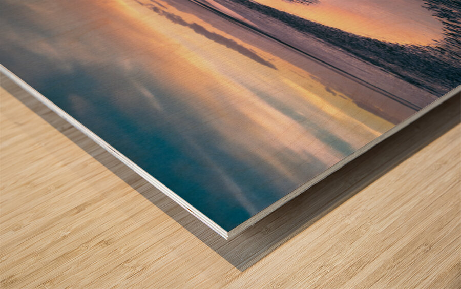 Solway Firth Dawn Wood print