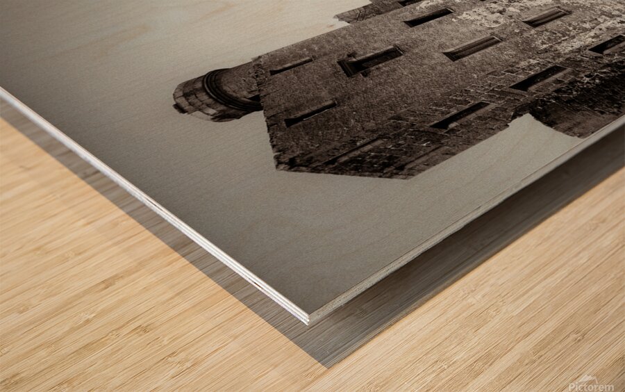 Slains in the Fog Wood print