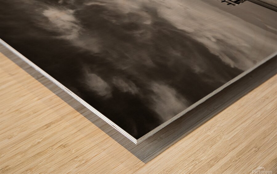 Beach Bench Wood print