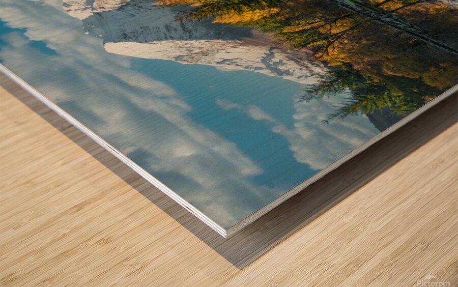 Autumn Reflection on Glencoe Lochan Wood print