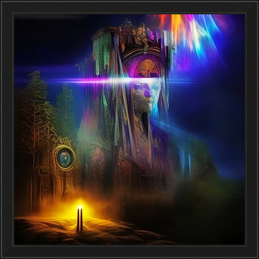 The Cosmic Circle Picture Frame print