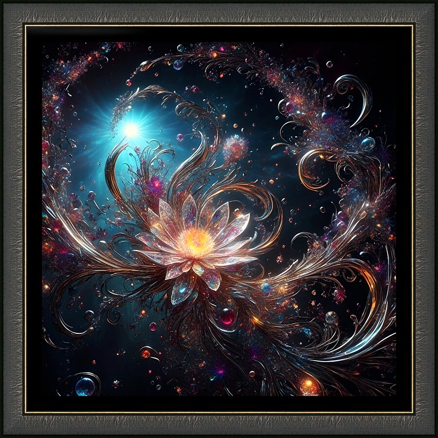 Crystalline Bouquet Picture Frame print