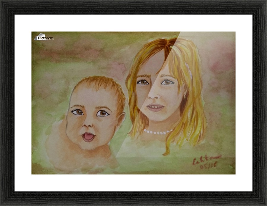 Portraits d'enfants Picture Frame print