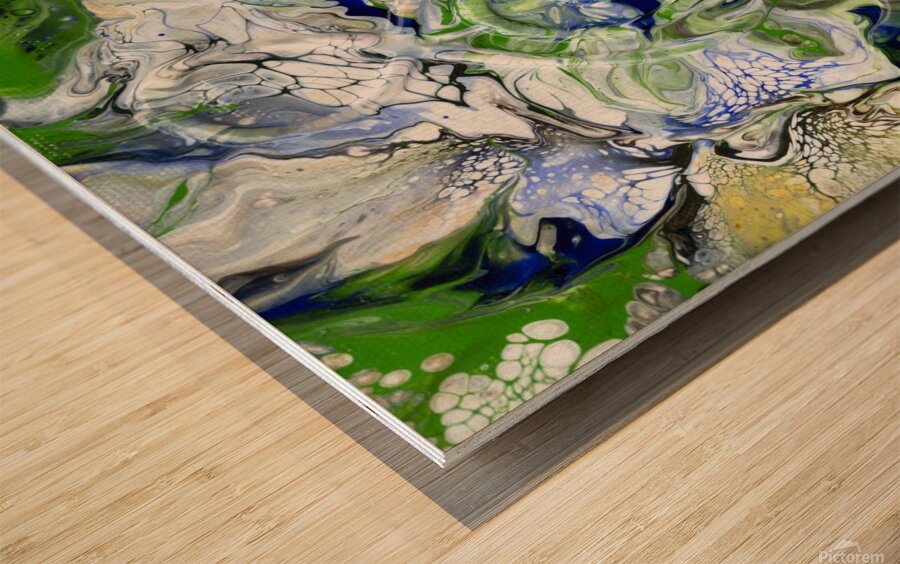 Lotus Position   Om 09122388 Wood print