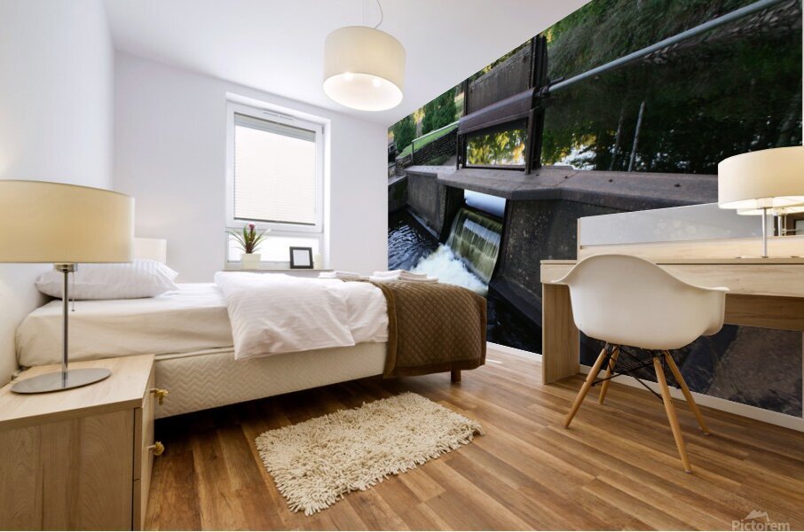 Water Spillway  Mural print