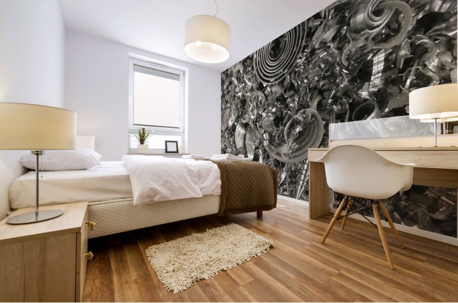 Aluminum Chips  Mural print