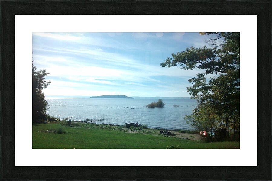 Island view Picture Frame print