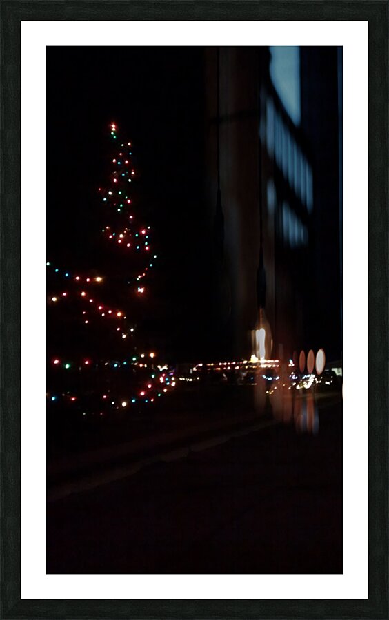 Christmas lights Picture Frame print