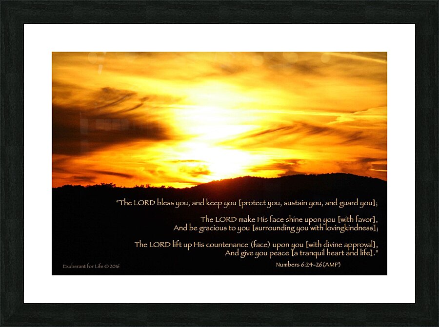 Lord bless you Picture Frame print