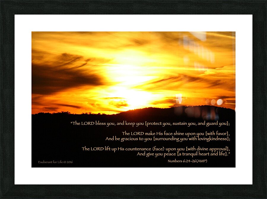 Numbers 6:24-26  Picture Frame print