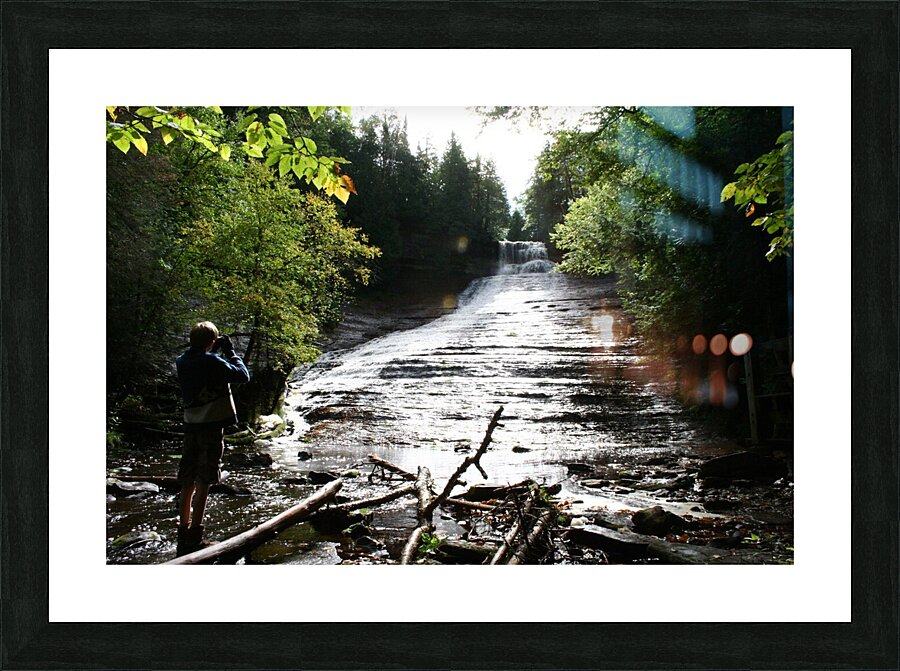 Waterfall Picture Frame print