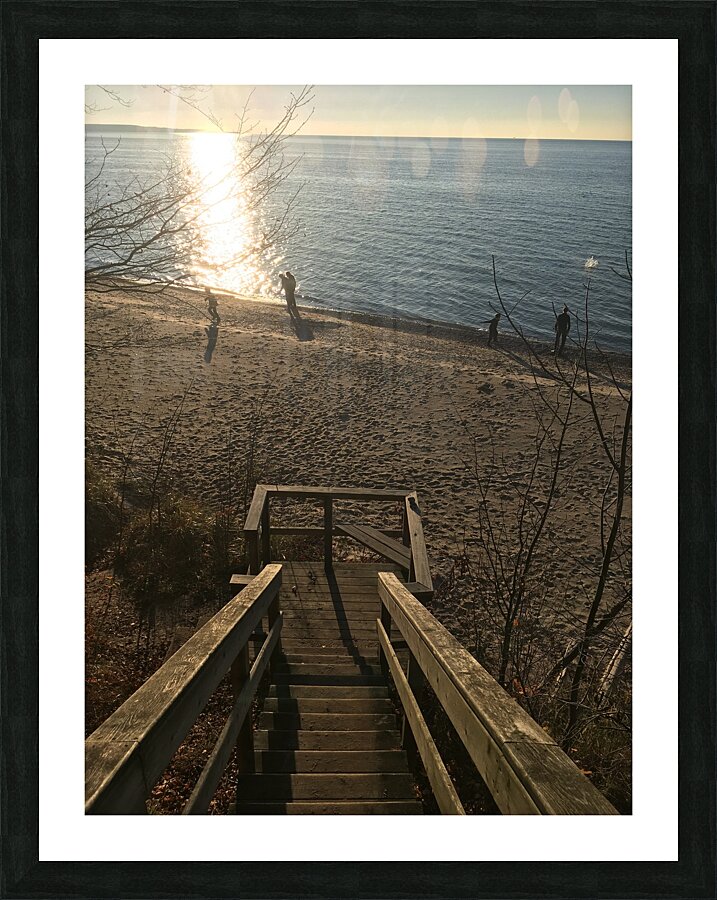 Beach Stairs Picture Frame print