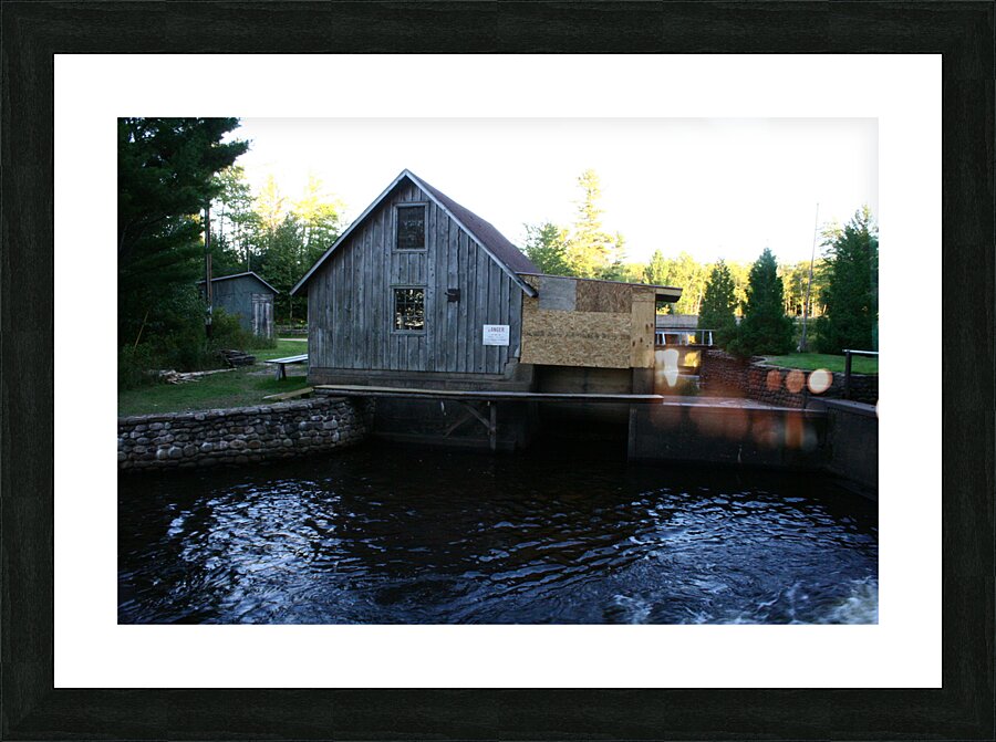 Water Mill Picture Frame print
