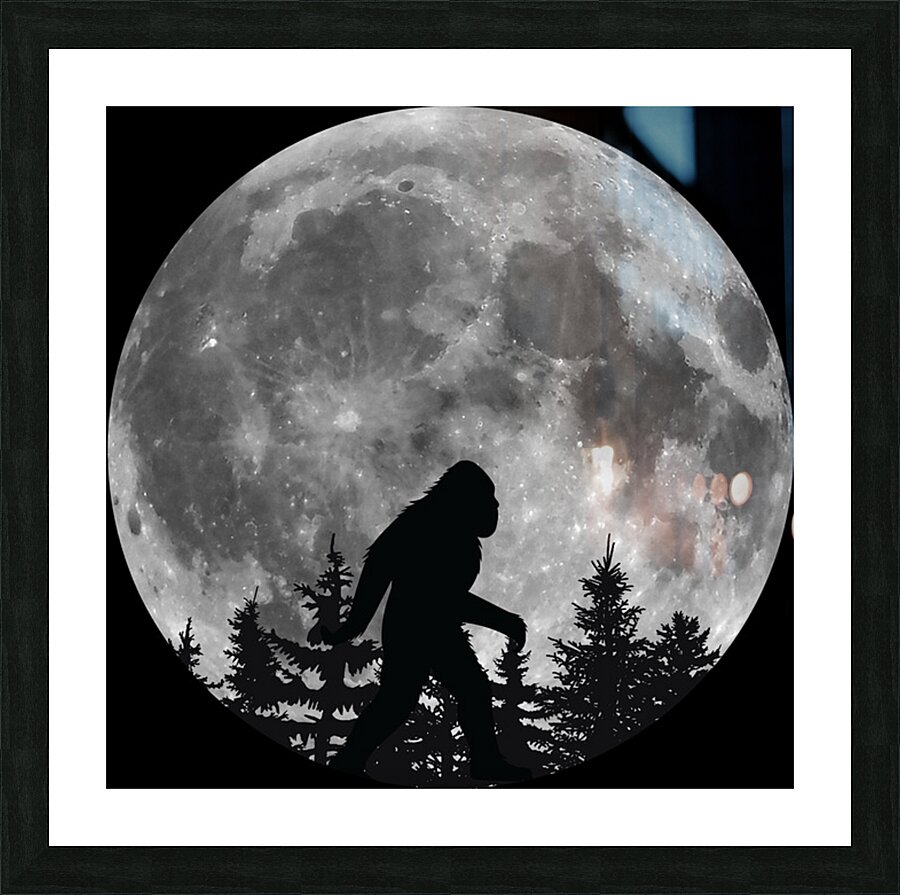 retro Circle 7 Picture Frame print