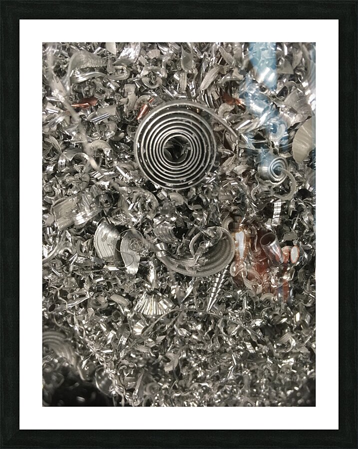 Aluminum Chips  Picture Frame print
