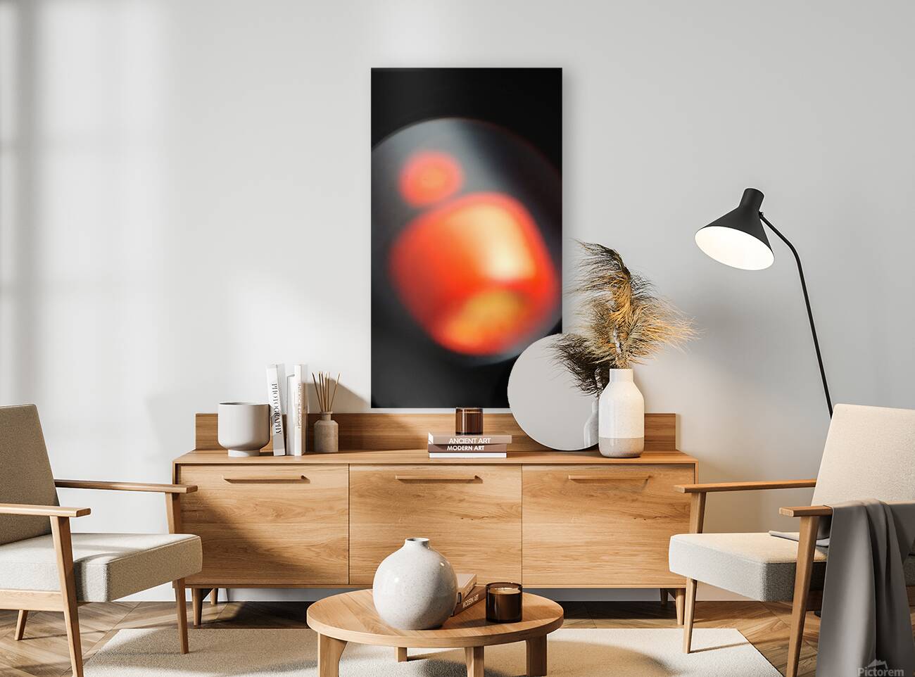 Abstract Red Reproduction