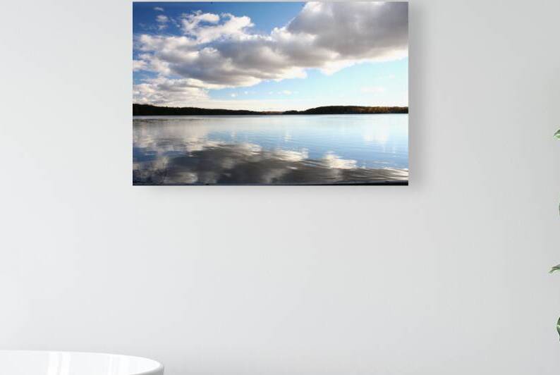 Lake Clouds Reflection Photography Outdoors Reproduction