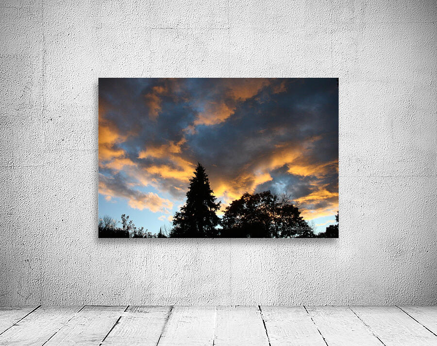 Orange Clouds Wall Preview