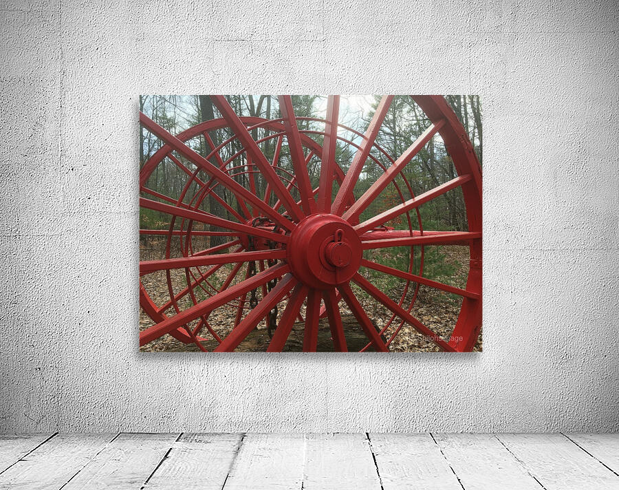 Big Red Wheels Wall Preview